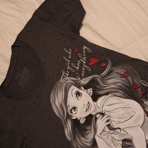 Disney grey Ariel tee size Medium